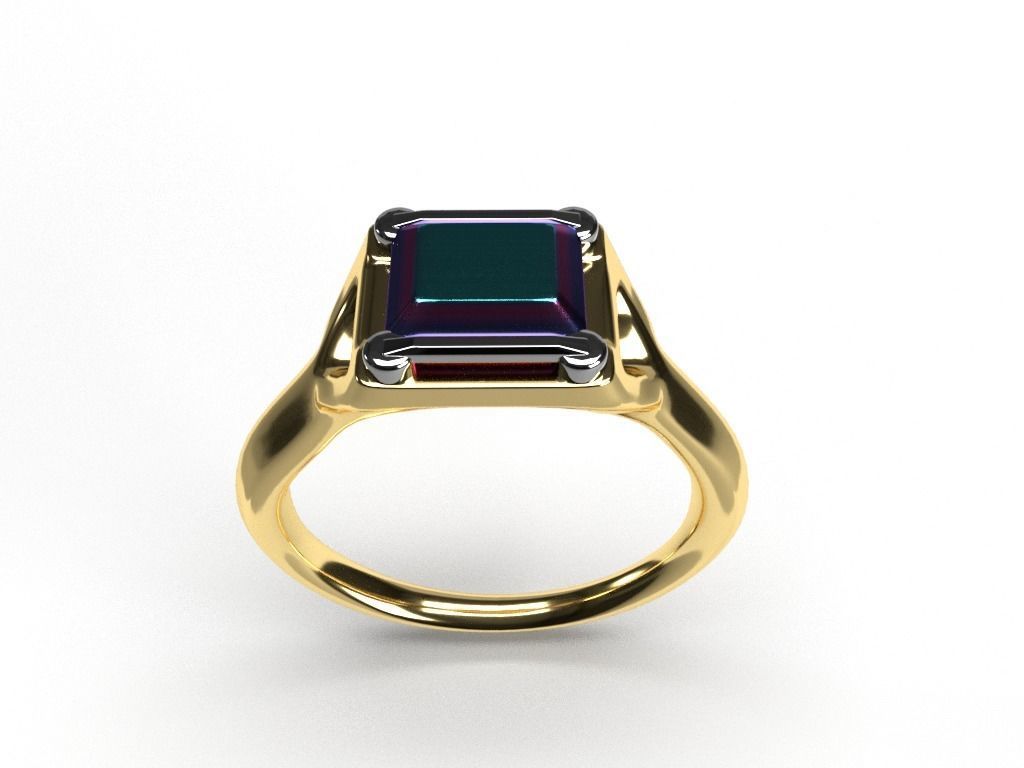 Ring wedding 3D model_1