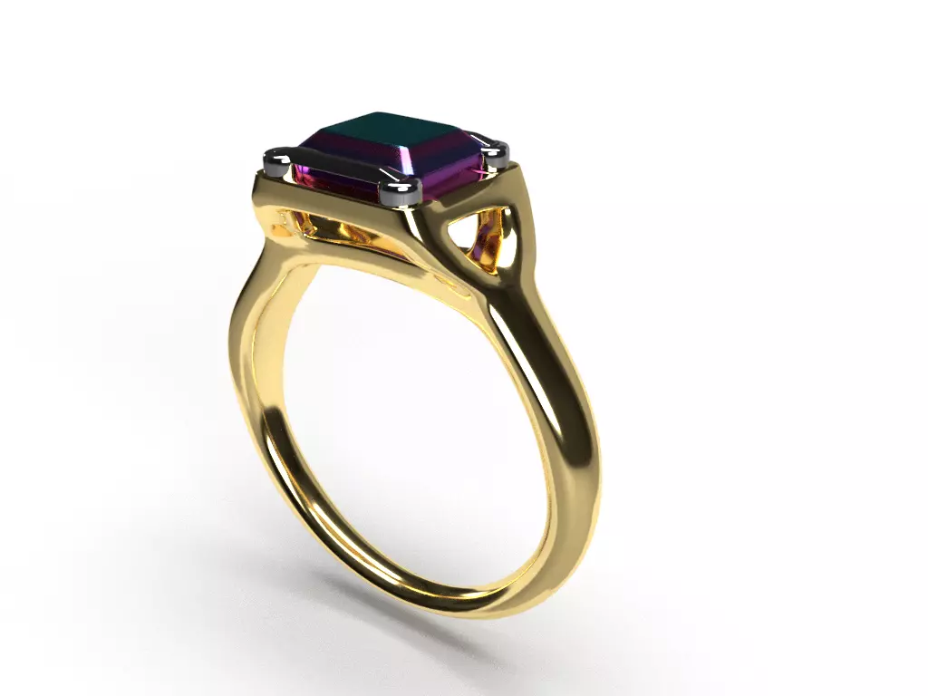 Ring wedding 3D model_0