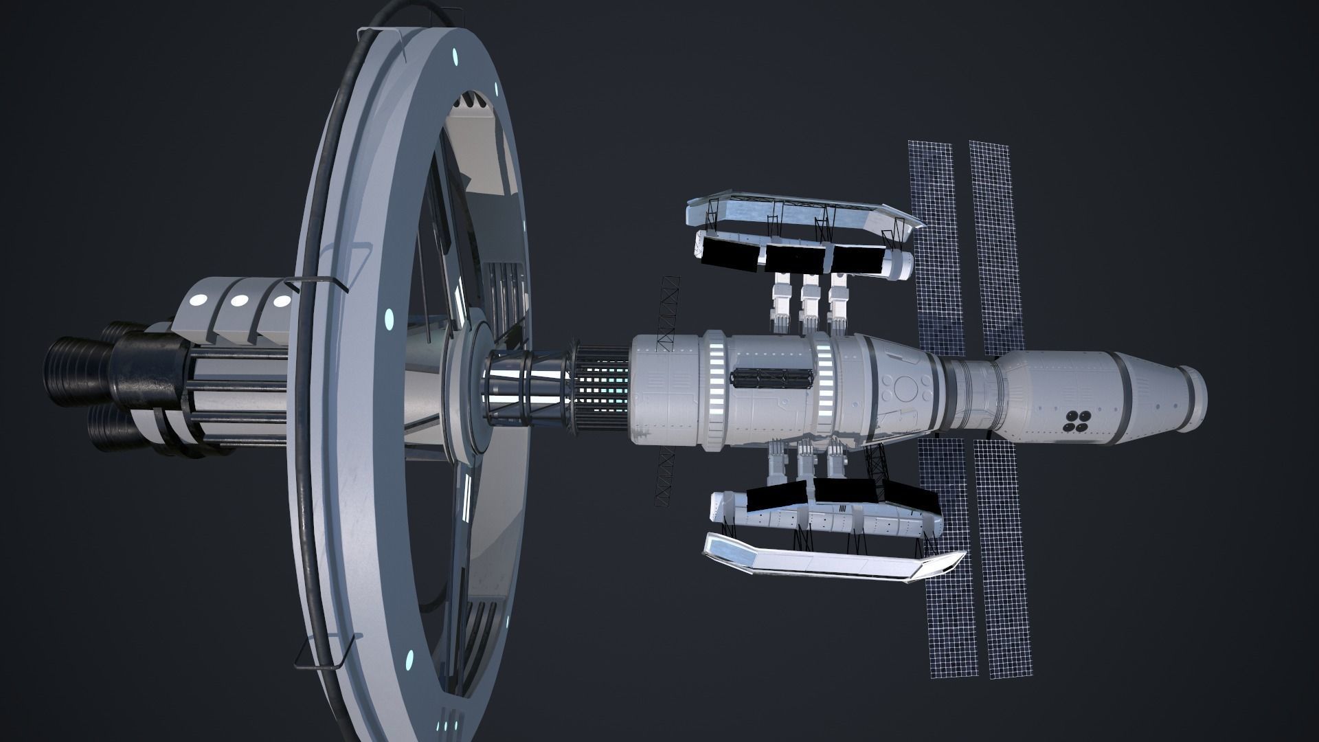 Scifi Spaceship 3D model_9