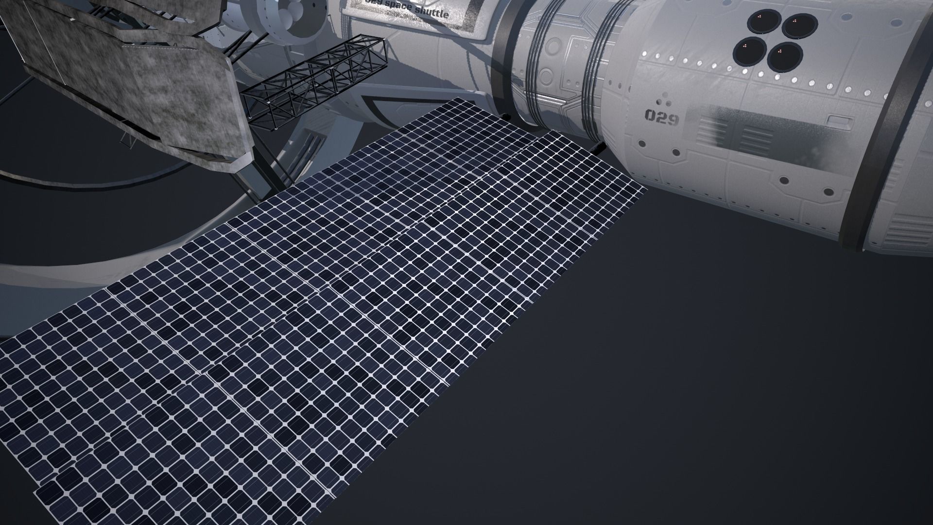 Scifi Spaceship 3D model_3