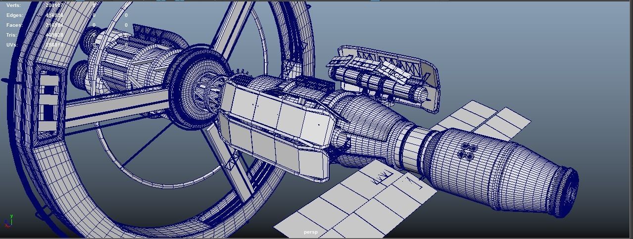 Scifi Spaceship 3D model_12