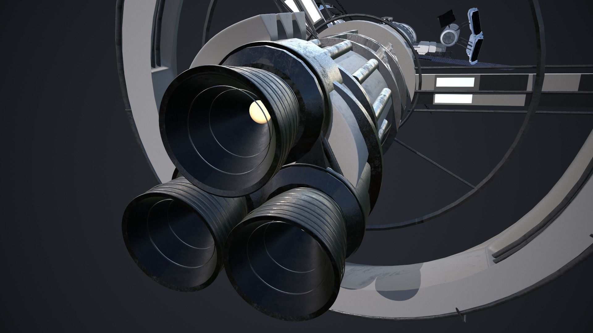 Scifi Spaceship 3D model_7