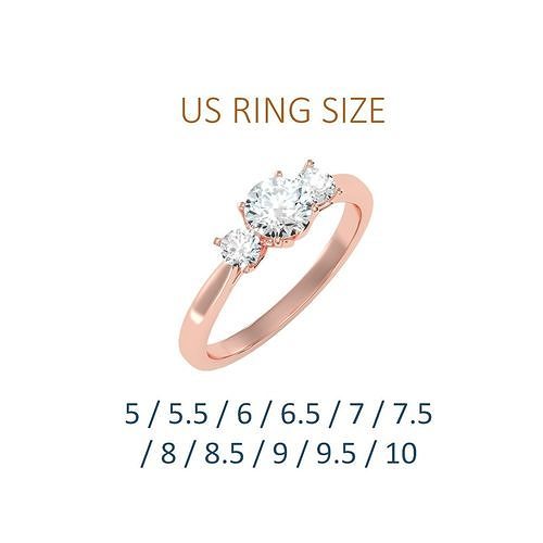 Women solitaire ring full US finger size 3dm stl render detail  3D print model