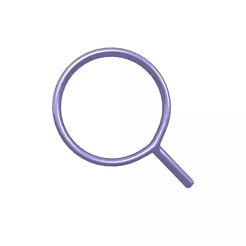 Search Symbol v1 007 Low-poly 3D model