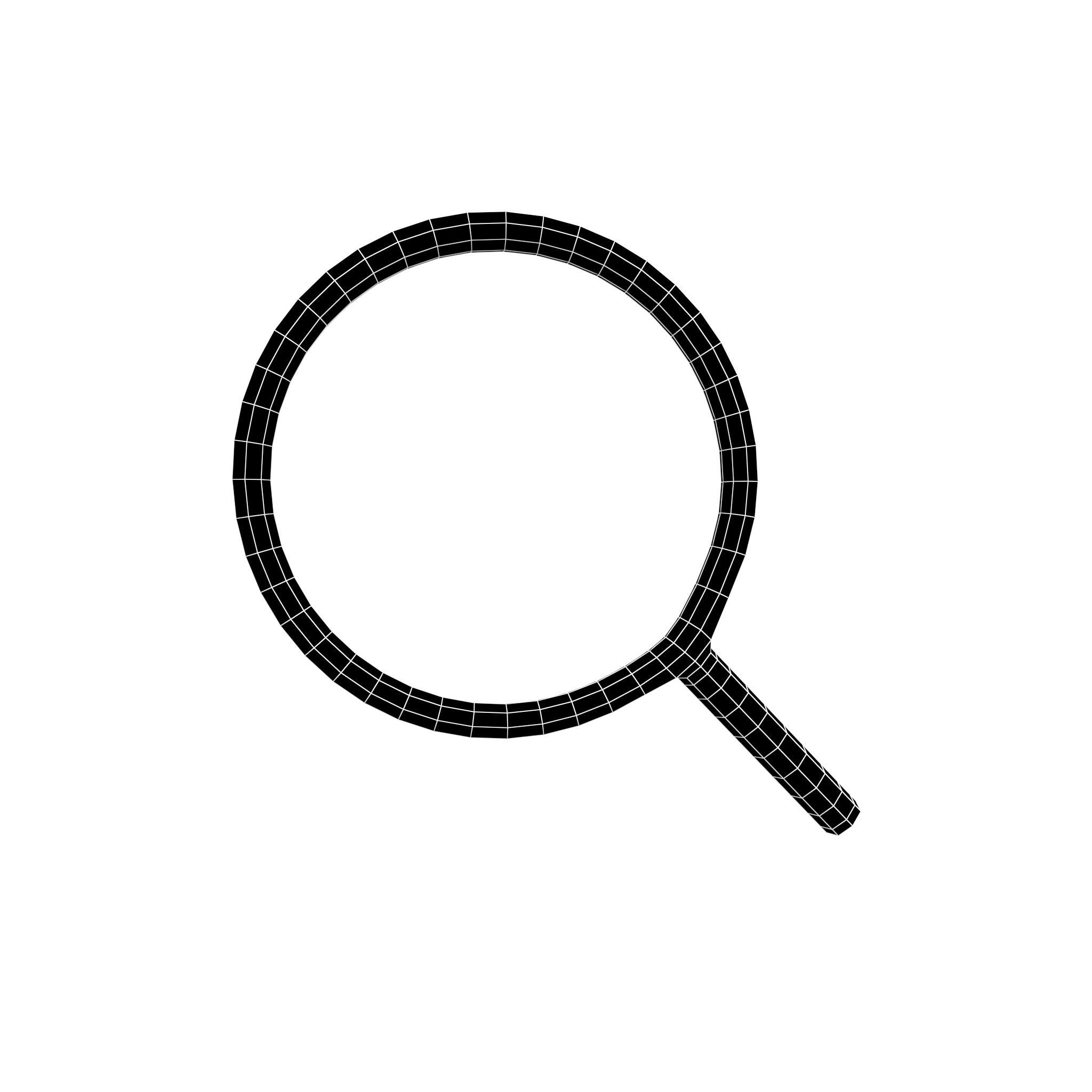 Search Symbol V1 Pack 02 Low-poly 3D model_1