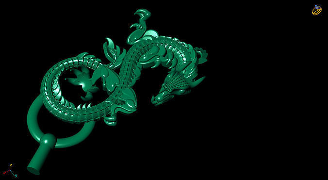 The oriental dragon model is simple but powerful 3D print model