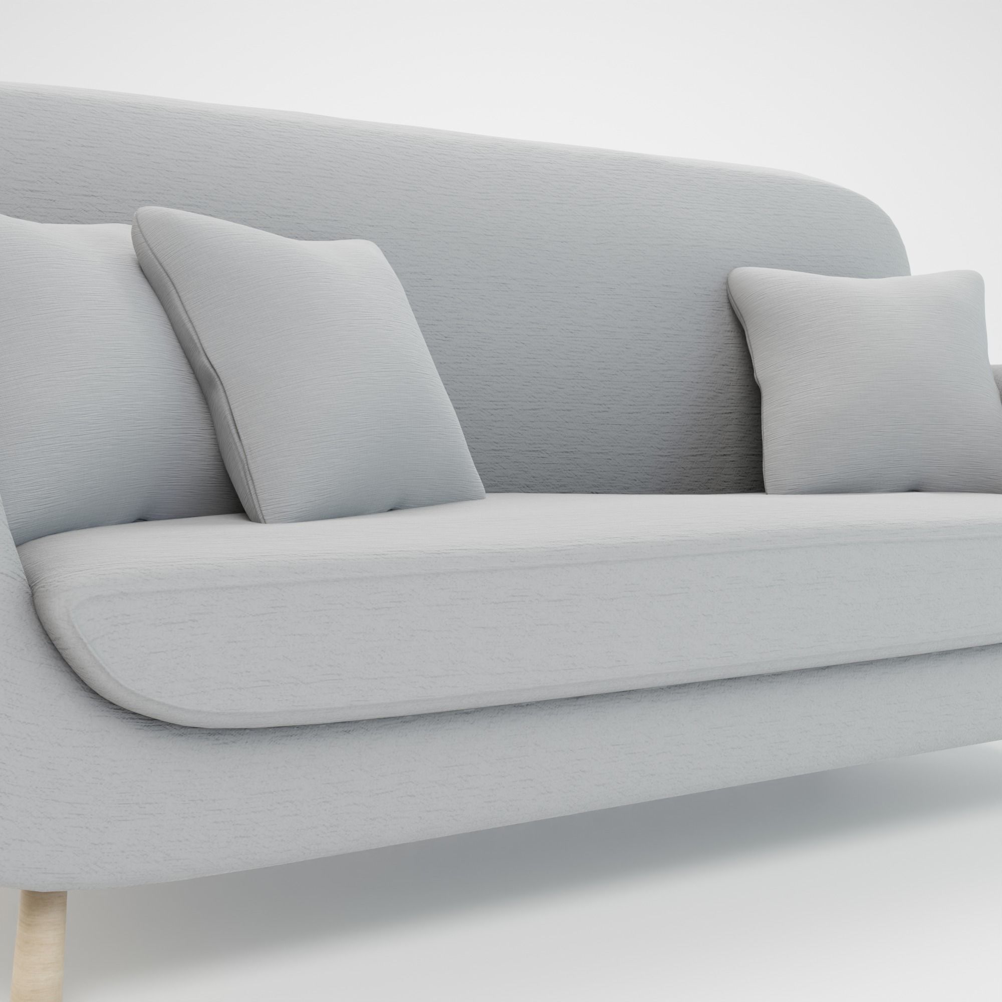 Retro Sofa - PBR 3D model_5