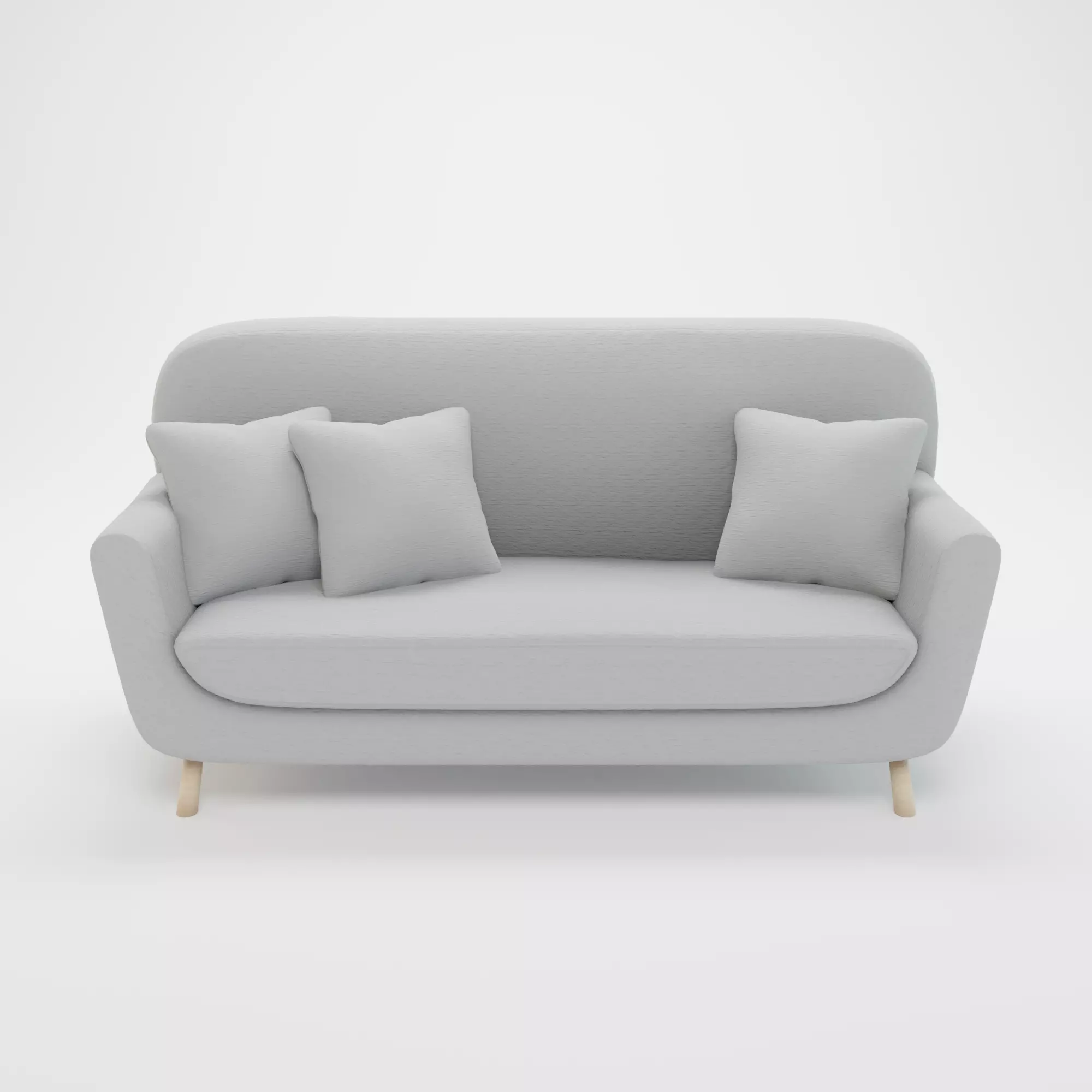 Retro Sofa - PBR 3D model_0