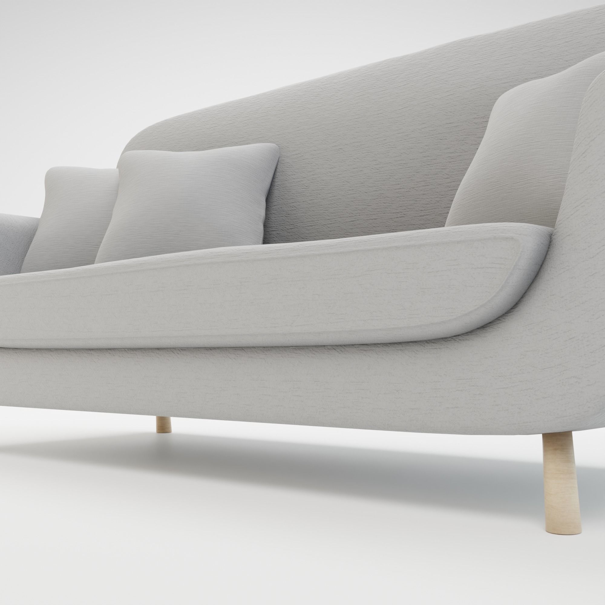 Retro Sofa - PBR 3D model_6