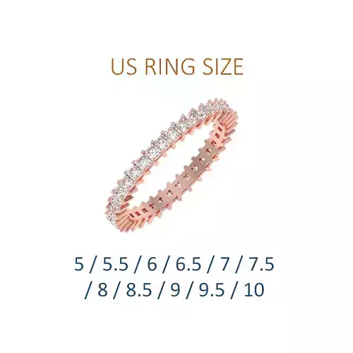 Women solitaire ring full US finger size 3dm stl render detail 3D print model