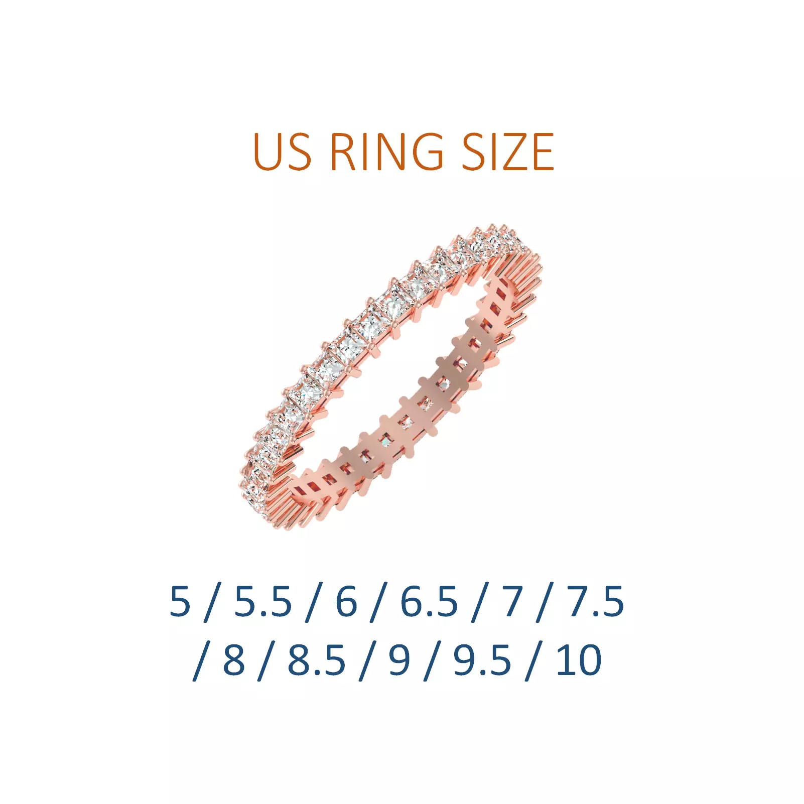 Women solitaire ring full US finger size 3dm stl render detail 3D print model_0