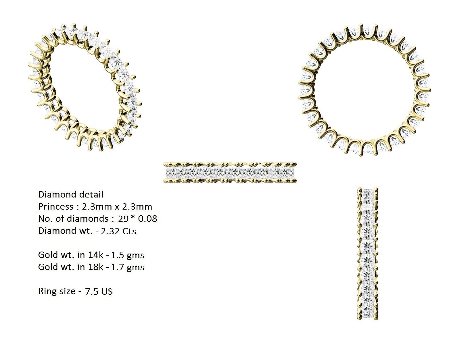 Women solitaire ring full US finger size 3dm stl render detail  3D print model_7
