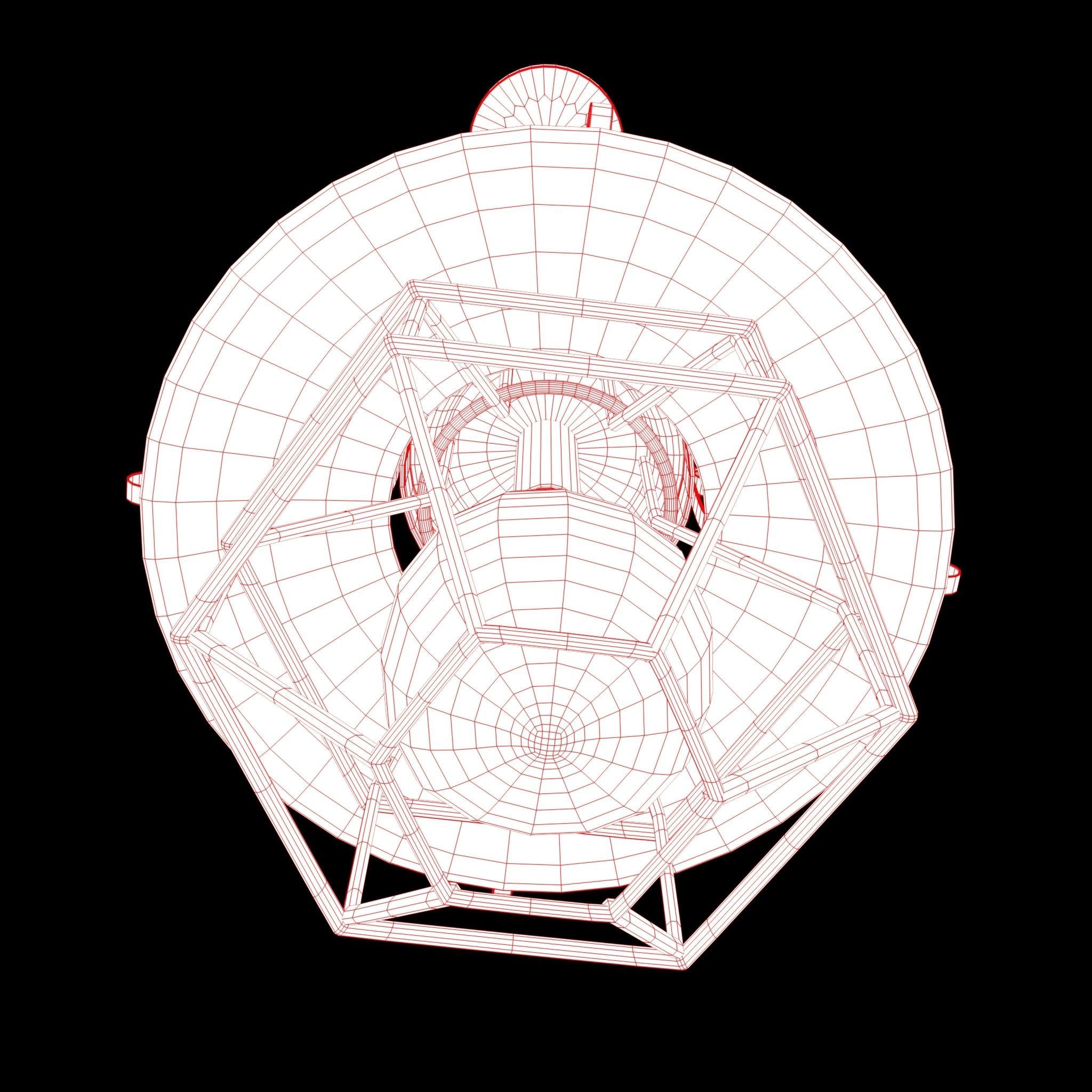 lamp 3D model industrial cage pendant light - industrial cage... 3D model_8