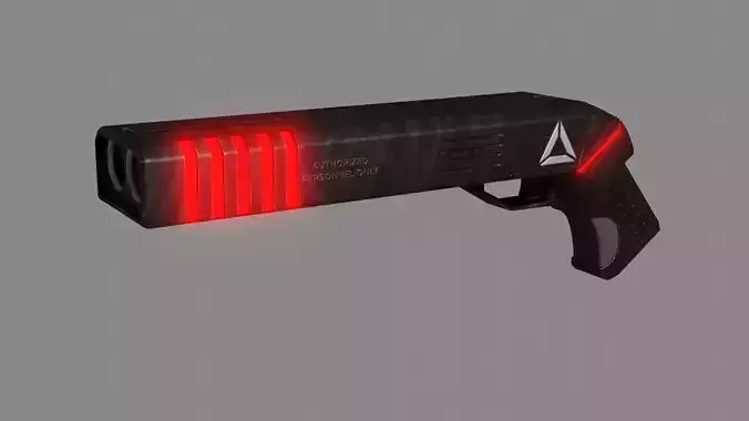 Sci-fi Shotgun Weapon 3d Model