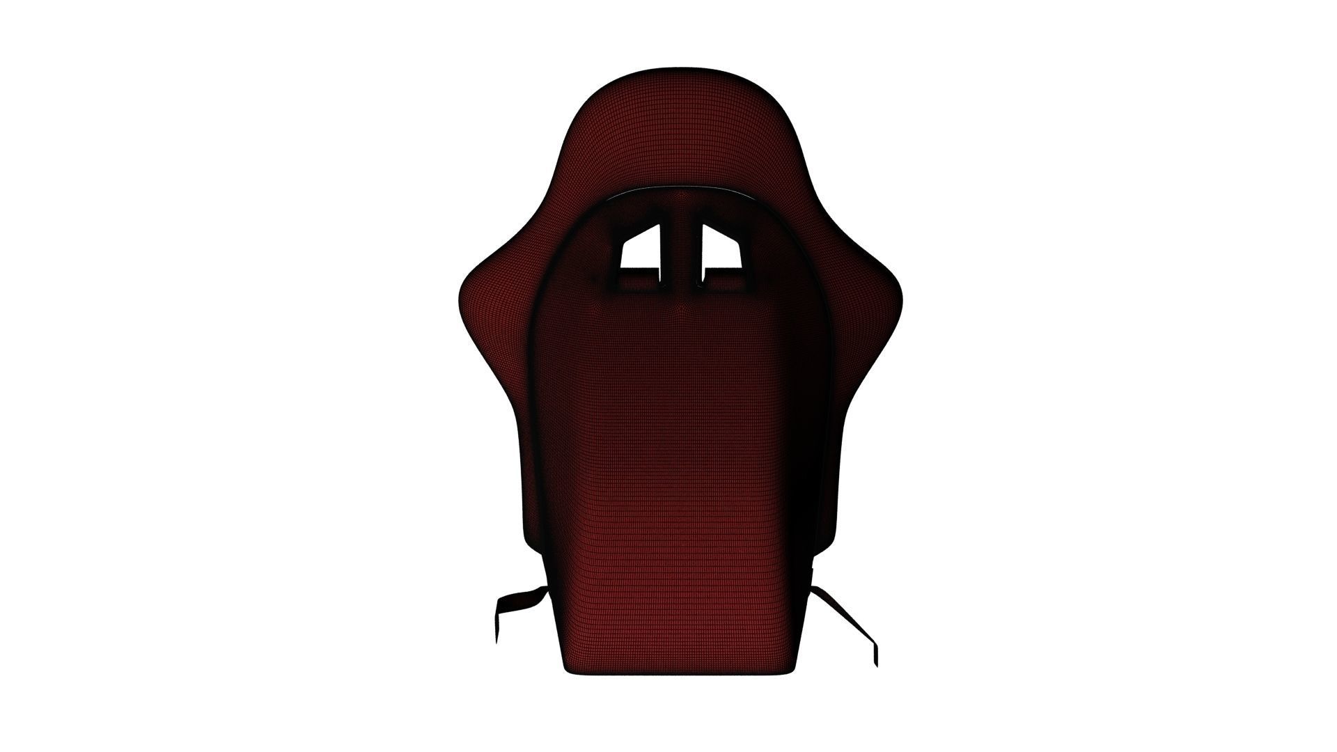 Racing Seat v4 Low-poly 3D model_16