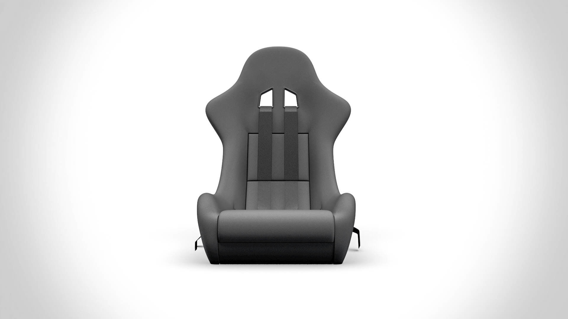 Racing Seat v4 Low-poly 3D model_1