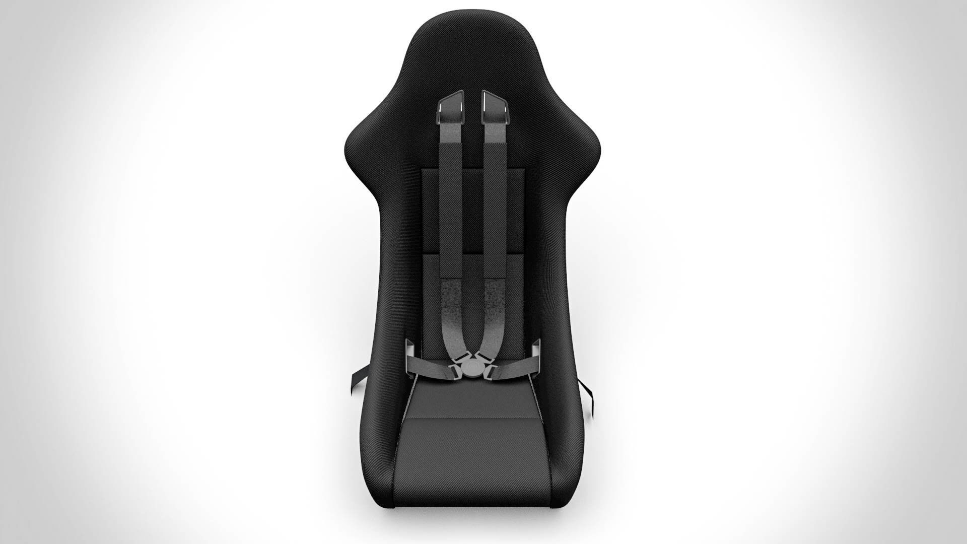 Racing Seat v4 Low-poly 3D model_3