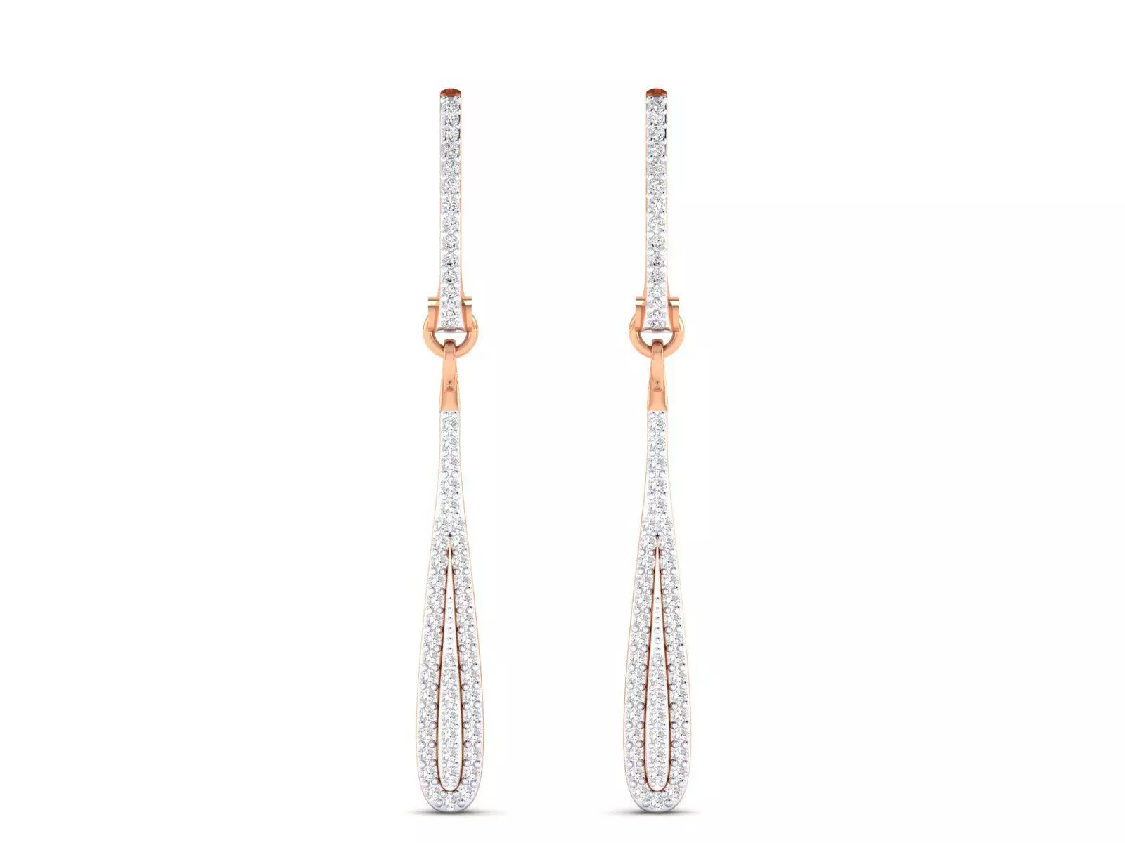 Women earrings 3dm stl render 3D print model