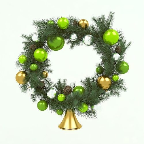 Christmas wreath 3D model