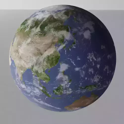 Ultra Realistic Earth With Clouds Night And Day