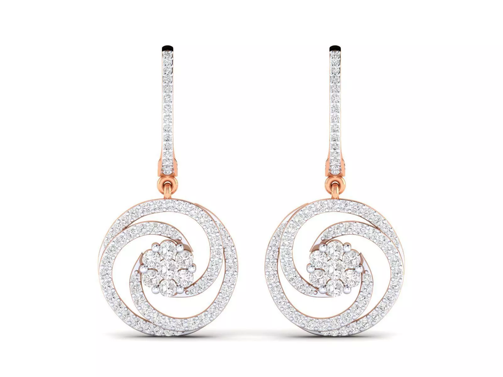 Women earrings 3dm stl render 3D print model_0