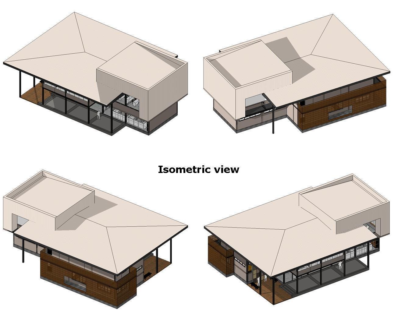 Small office in steel structure 3D model_9