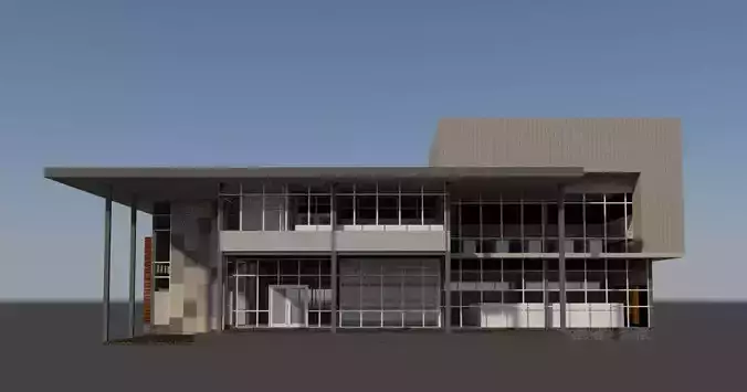 Small office in steel structure