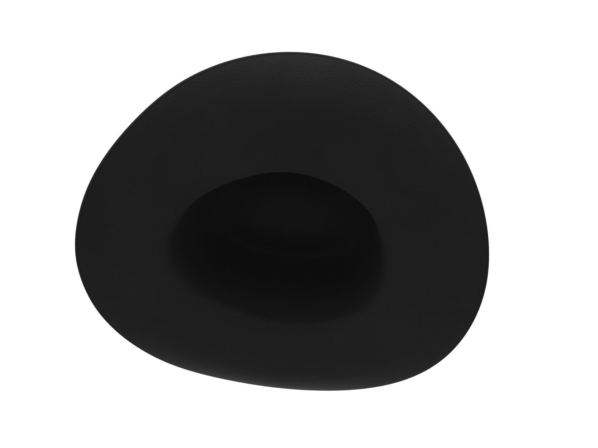 Black Cowboy Hat 3D model_8