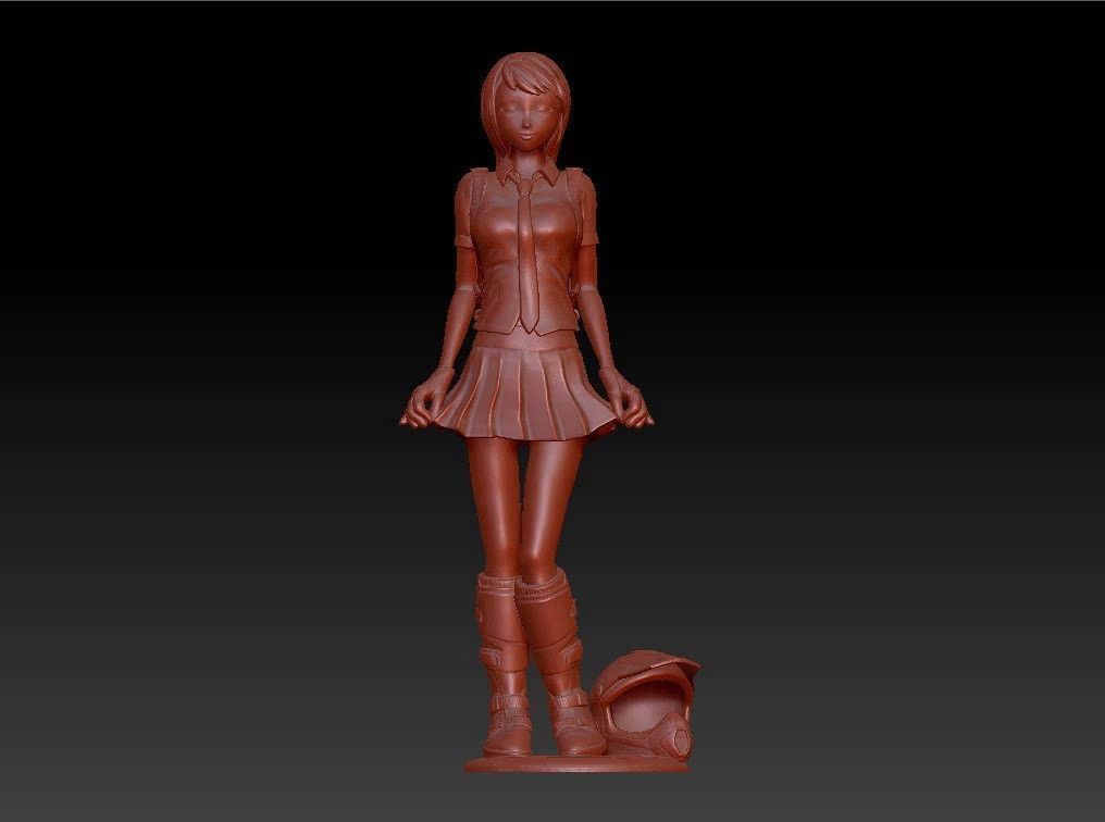 girl athletic figure sculpture