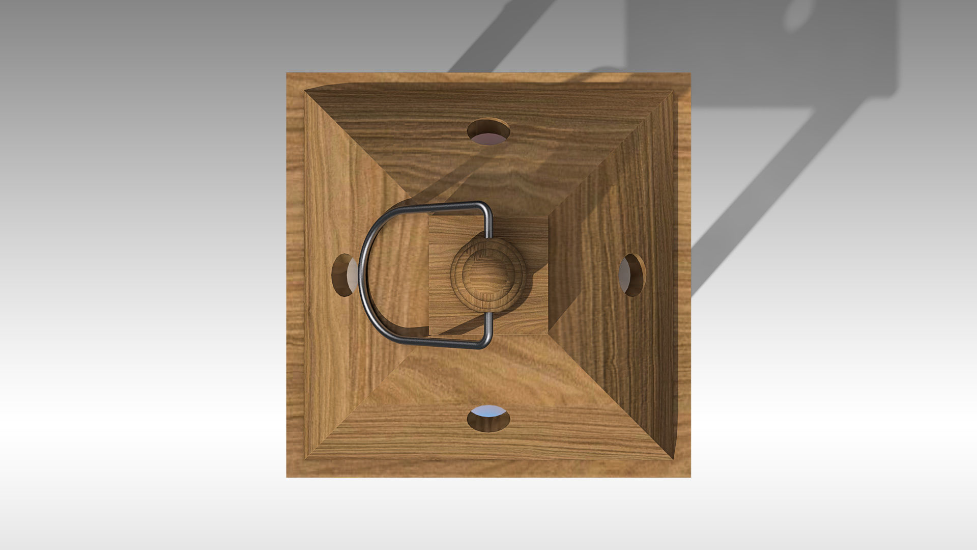 Wood Lantern 01 Low-poly 3D model_7