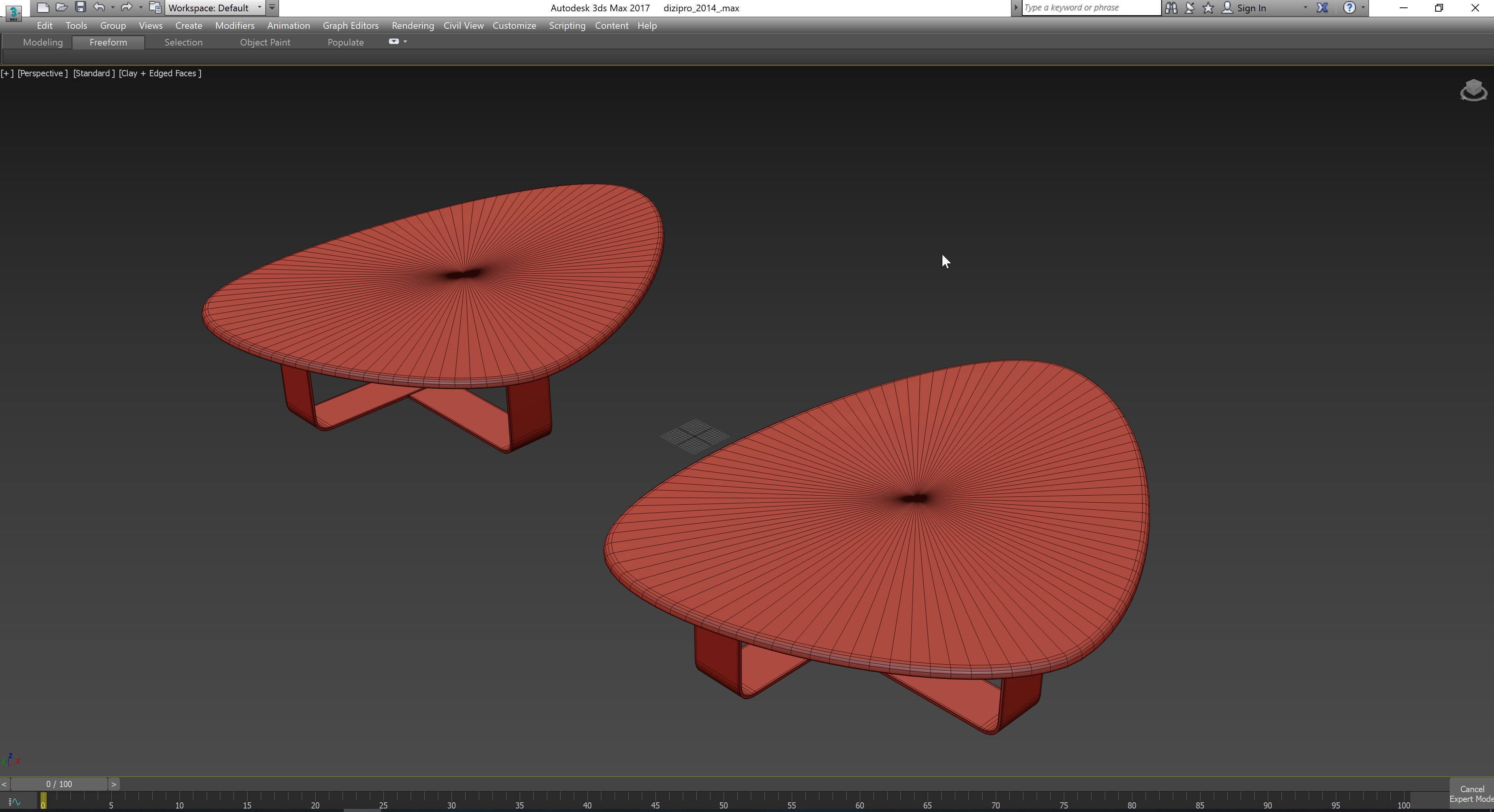 Arcahorn DEMETRA COFFEE TABLE Low-poly 3D model_2