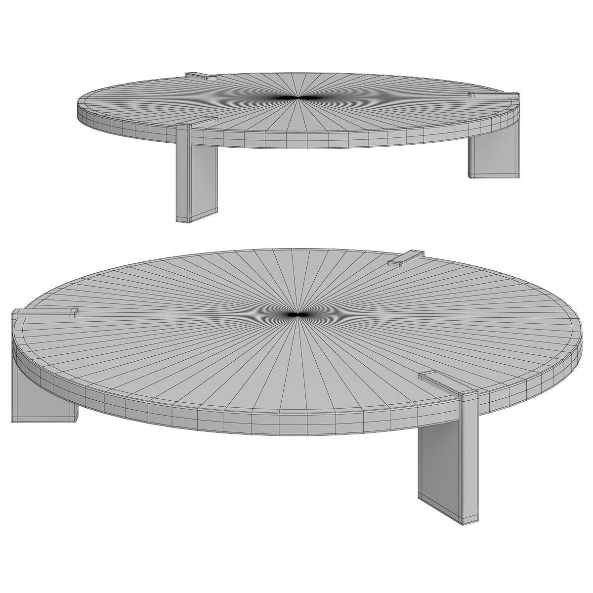 Arcahorn PAESTUM COFFEE TABLE low poly 3d model Low-poly 3D model_1