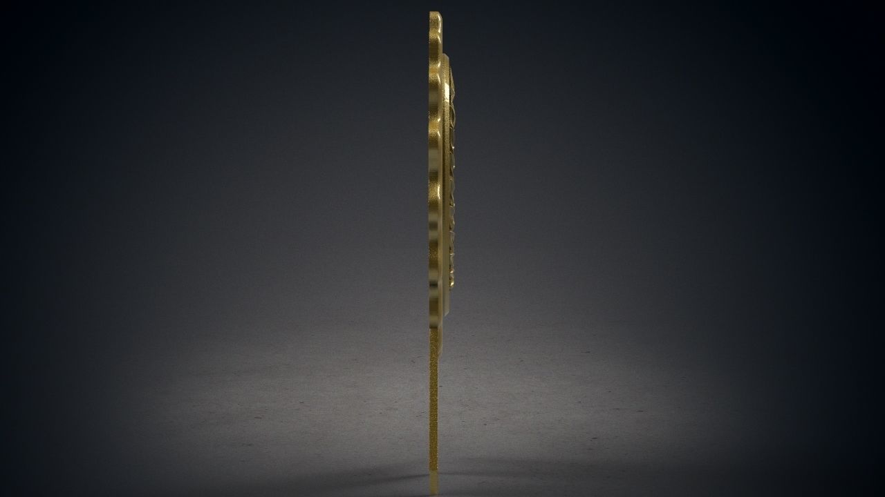 Rounded award badges 1st 2nd 3rd 3D print model_7