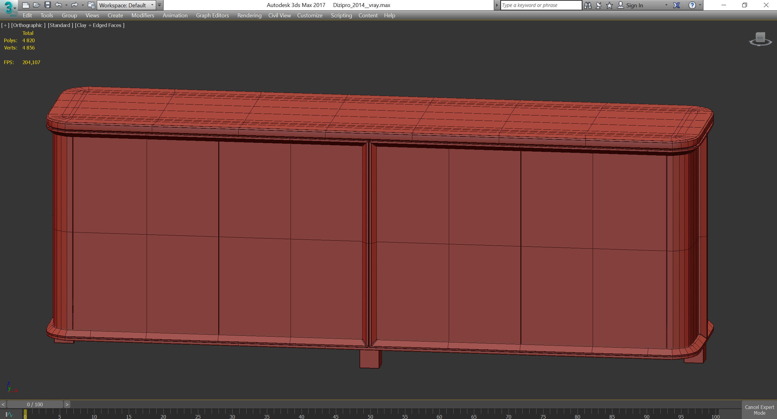GRACE Volpi low poly 3d model Low-poly 3D model_3