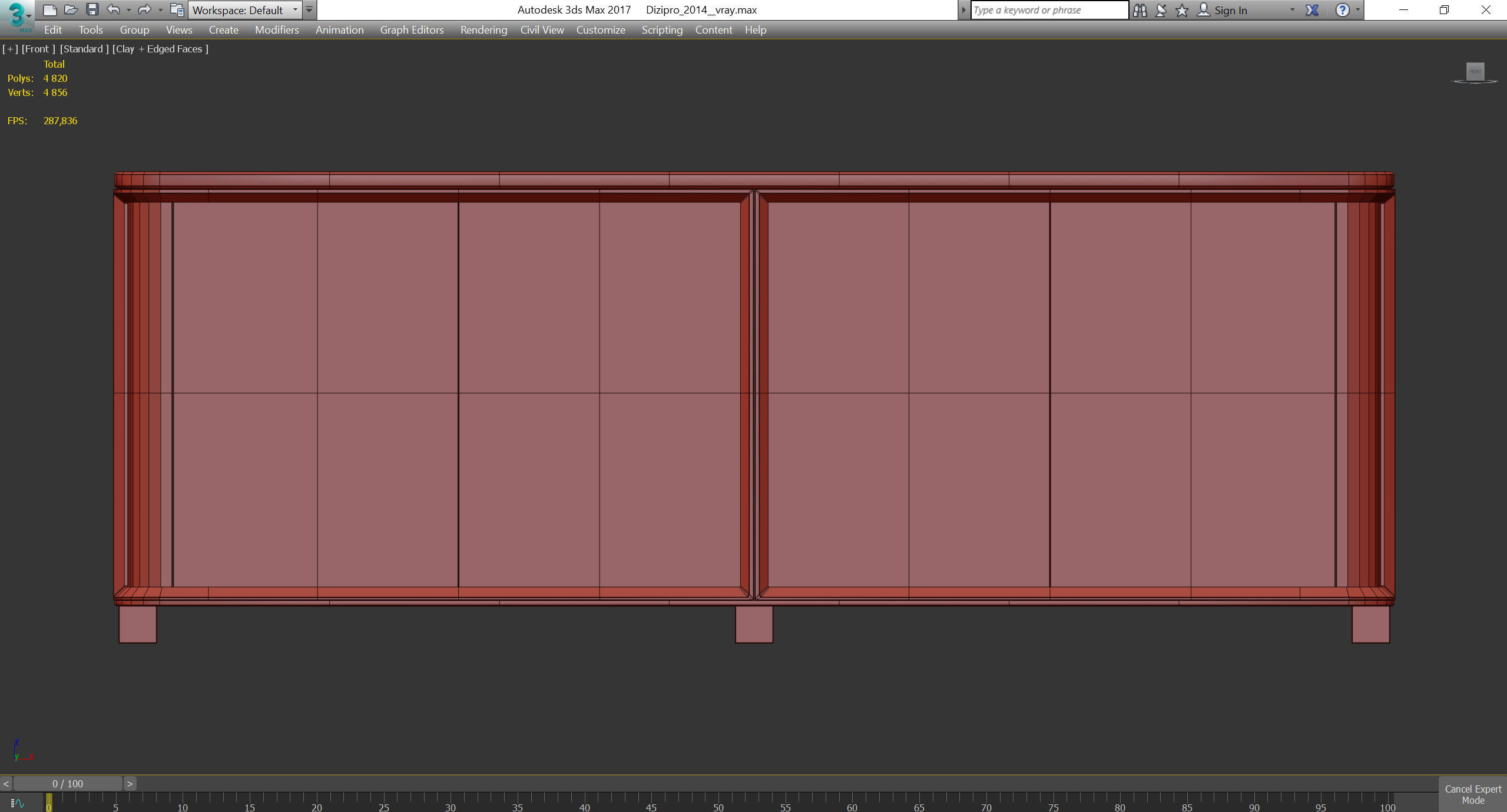 GRACE Volpi low poly 3d model Low-poly 3D model_2