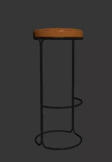 Barstool bar stool 3D model_0