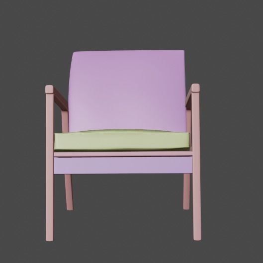 lounge chair 3D model_11