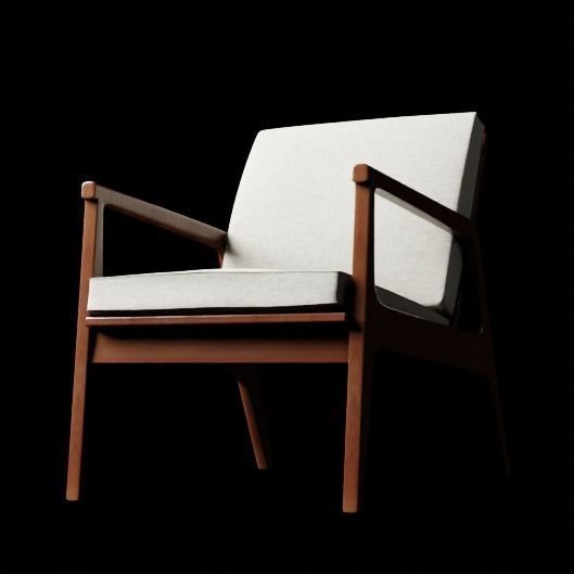 lounge chair 3D model_2