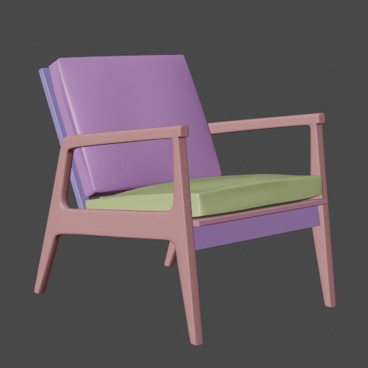 lounge chair 3D model_13