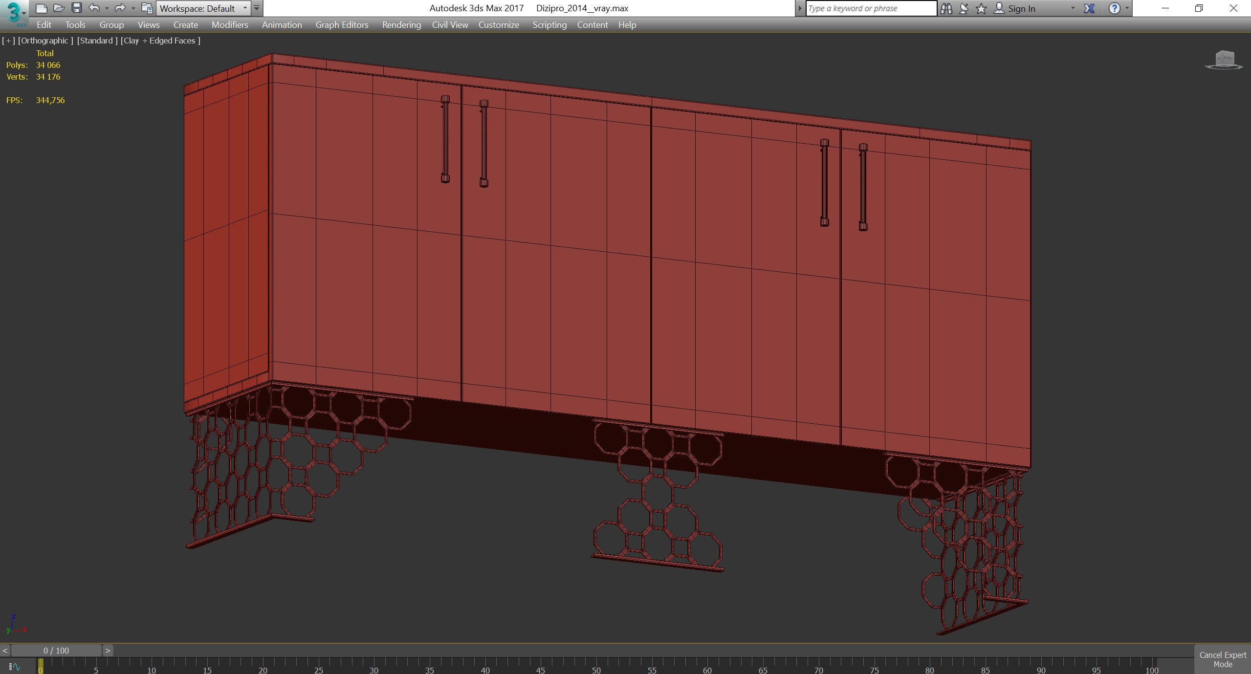 JENNY Volpi 3d model Low-poly 3D model_4