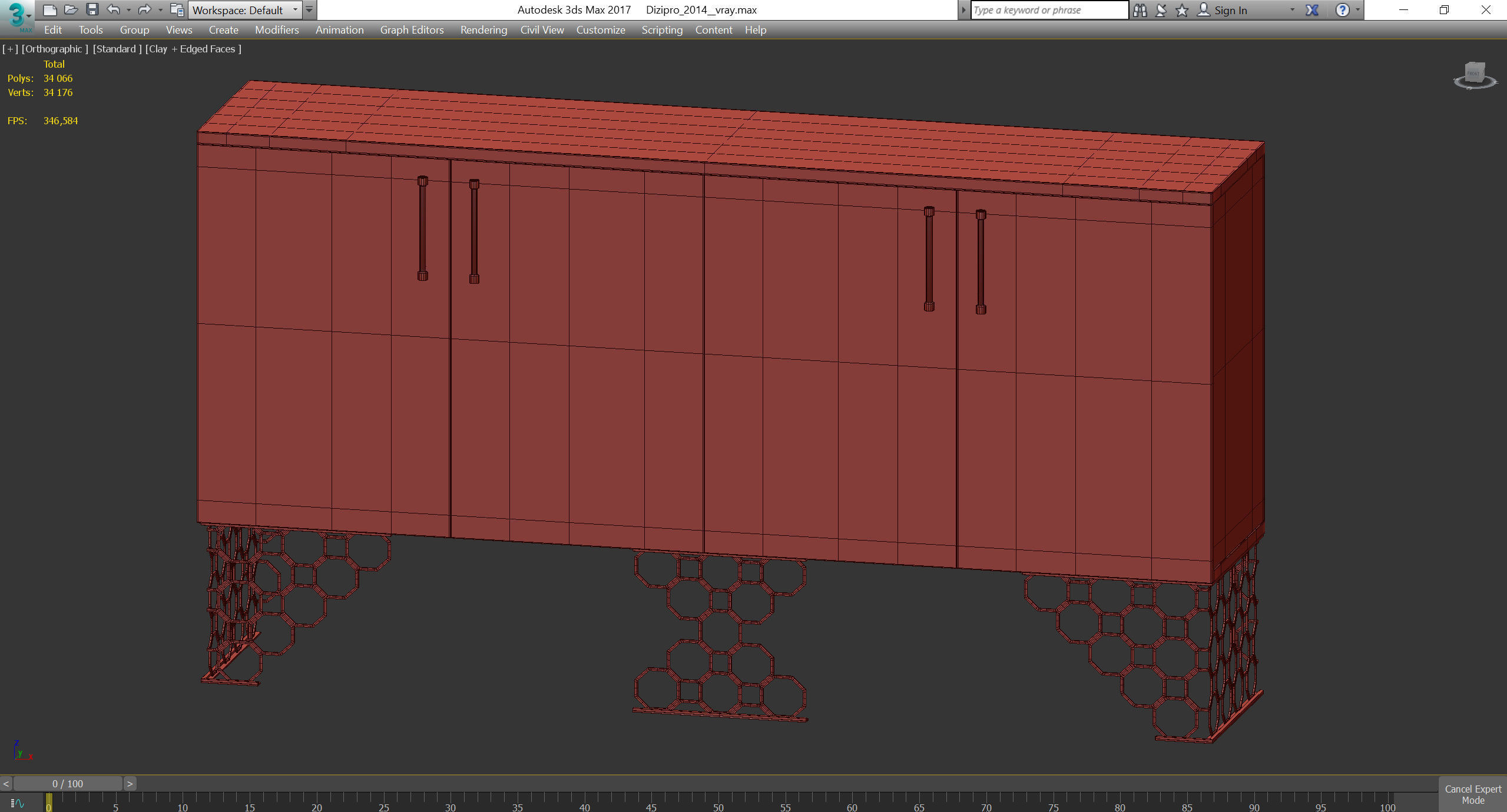 JENNY Volpi 3d model Low-poly 3D model_3
