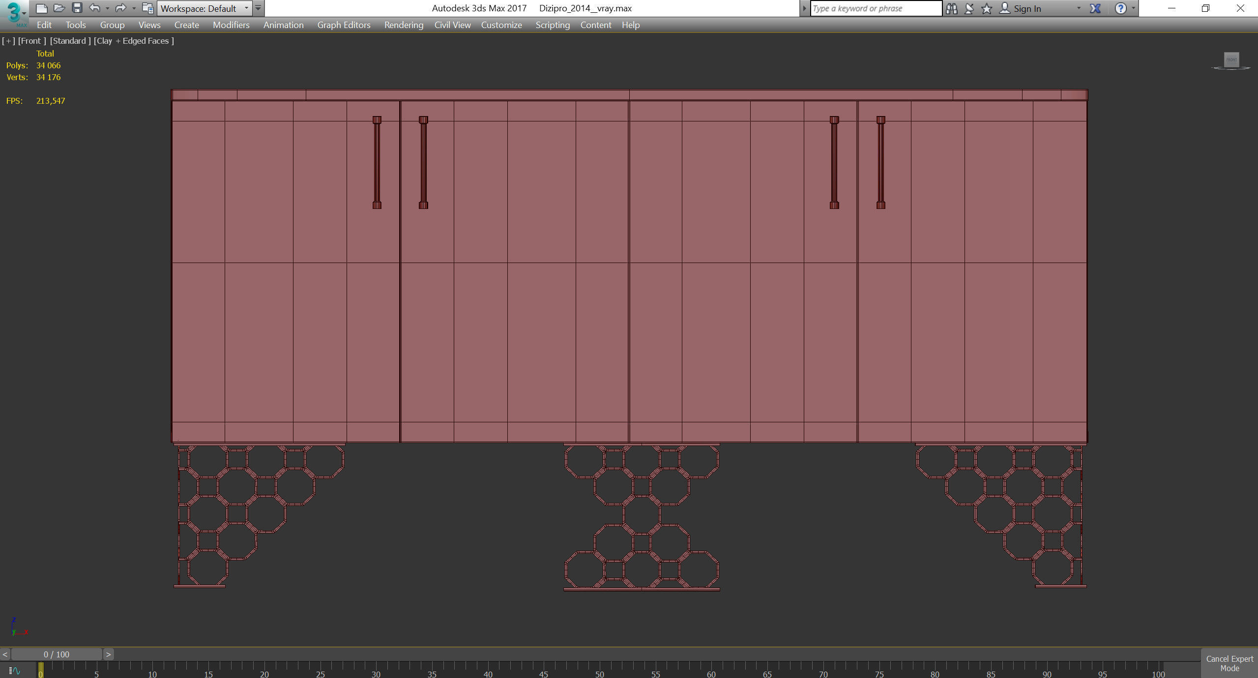 JENNY Volpi 3d model Low-poly 3D model_2