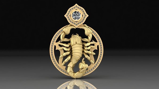 Pendant Scorpion 3D print model