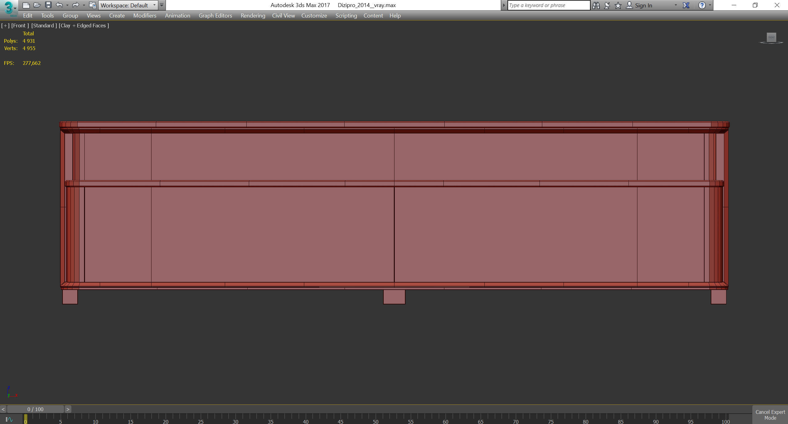 TV GRACE Volpi low poly 3d model Low-poly 3D model_2