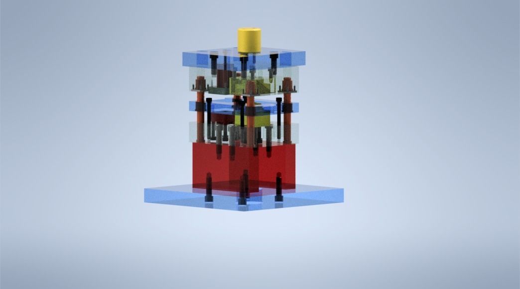 DIE CUTTING and PUNCHING ASSEMBLY 3D model_1