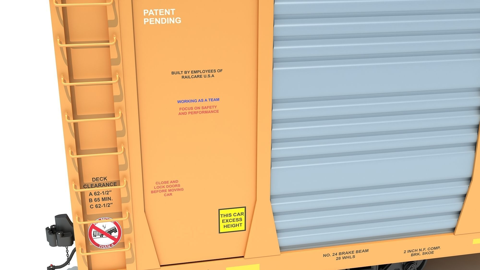 CSX Auto Carrier 3D model_11
