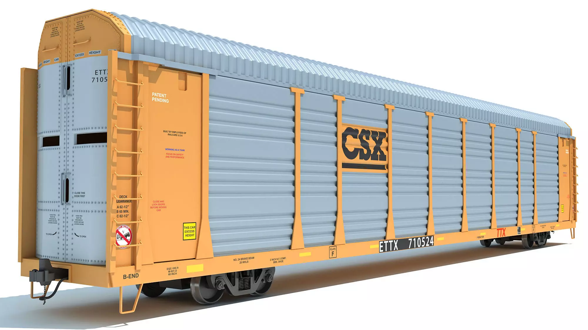 CSX Auto Carrier 3D model_0
