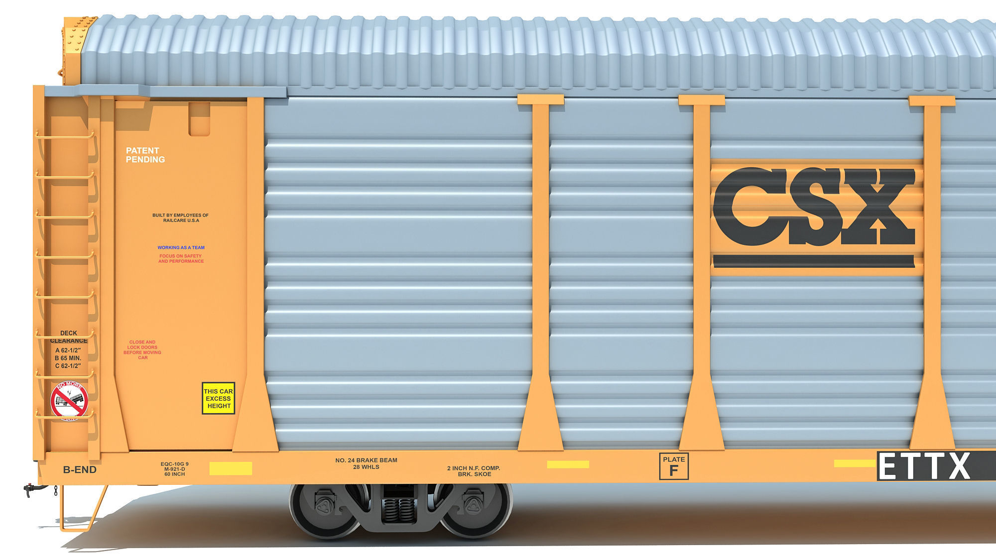 CSX Auto Carrier 3D model_10