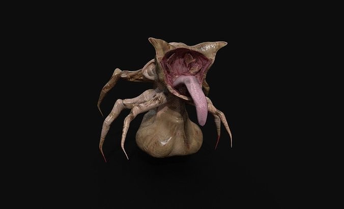 bloody monster  character creature insect  Low-poly 3D model