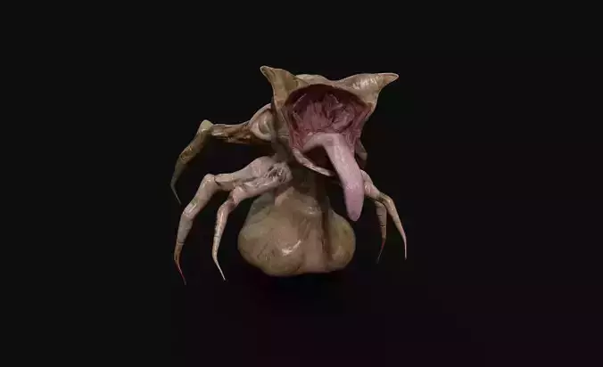 bloody monster  character creature insect  Low-poly 3D model